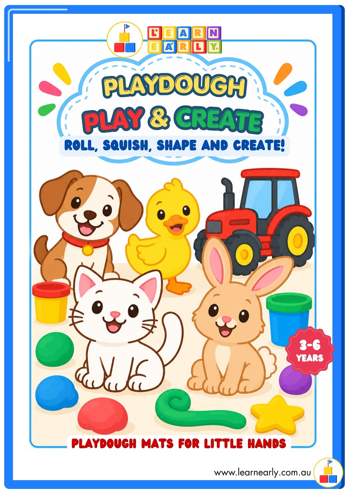 PLAYDOUGH PLAY & CREATE - Playdough Mats for Little Hands