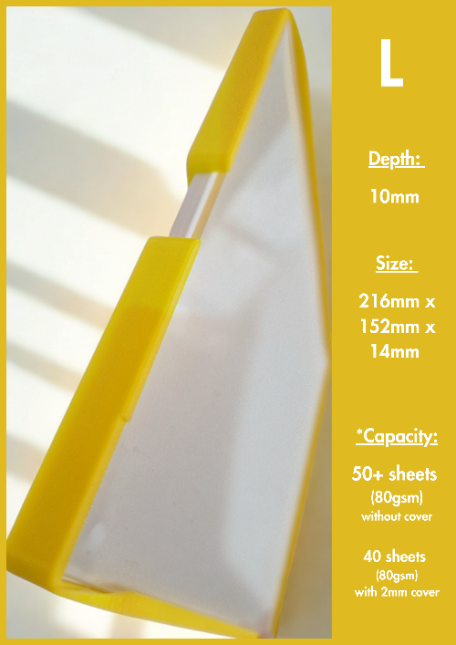 PaperTrap III with a clear acrylic writing surface and interchangeable A5 activity sheets
